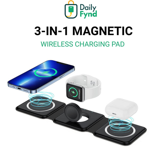Daily Fynd 3-in-1 Magnetic Wireless Charging