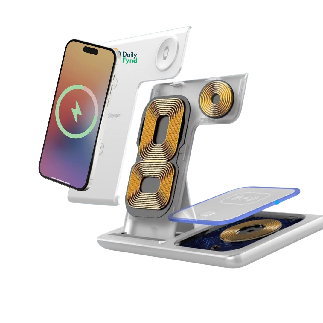 Daily Fynd 3-in-1 Wireless Charging Dock